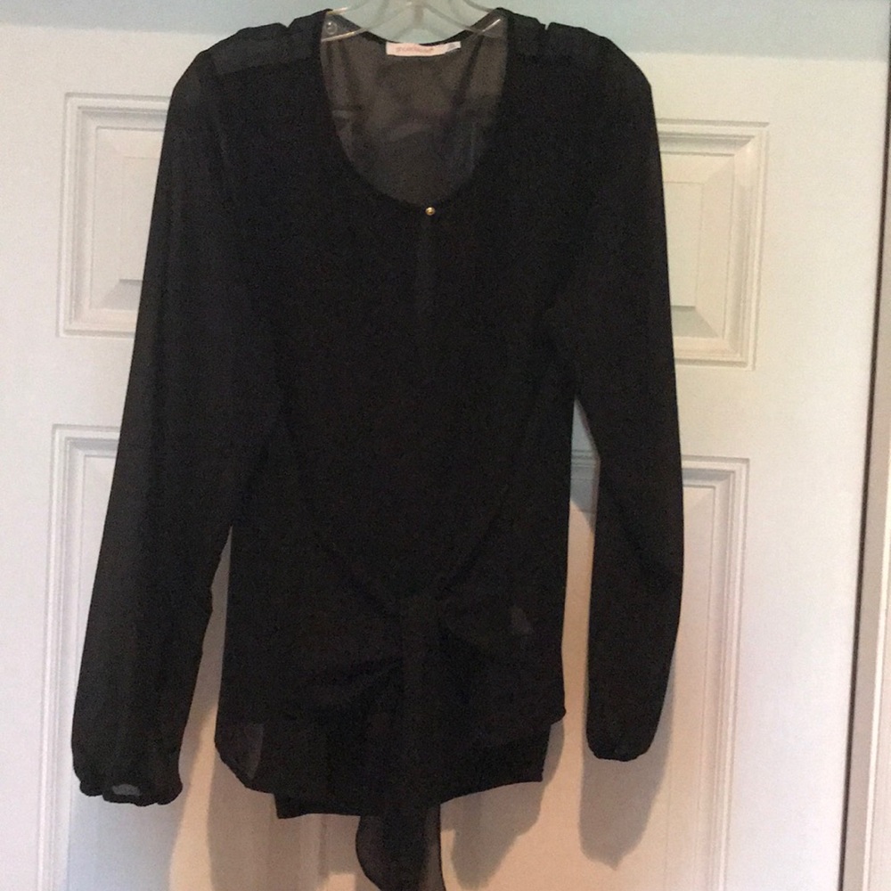 XL Black Blouse